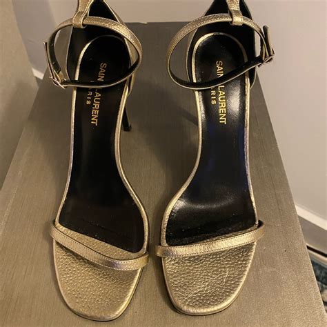 ysl jane sandal ebay|YSL SAINT LAURENT “Jane” Studded Heels 38.5 .